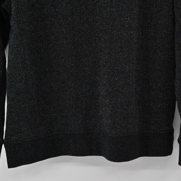 AMERICAN EAGLE Sweater Womens Size M Black Shimmer Cotton Blend Sweatshirt Style - Picture 6 of 12